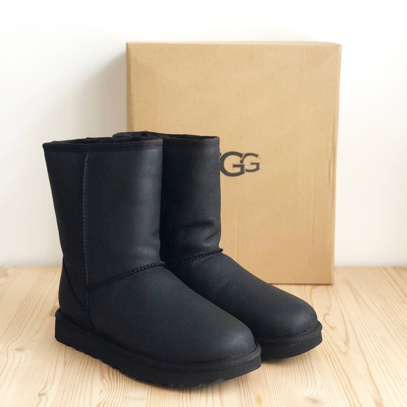 UGG Shoes - NEW UGG Classic Short Leather Boots Black